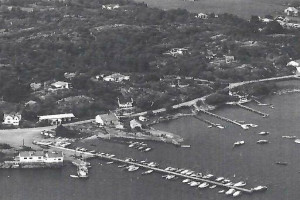 Bilde av Lahelle, Lahellestua og Kafe Sjøbris 1970